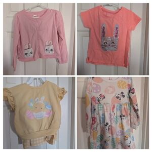 Easter Theme Girls Clothes 4t-5t Disney Cat And Jack Gymboree